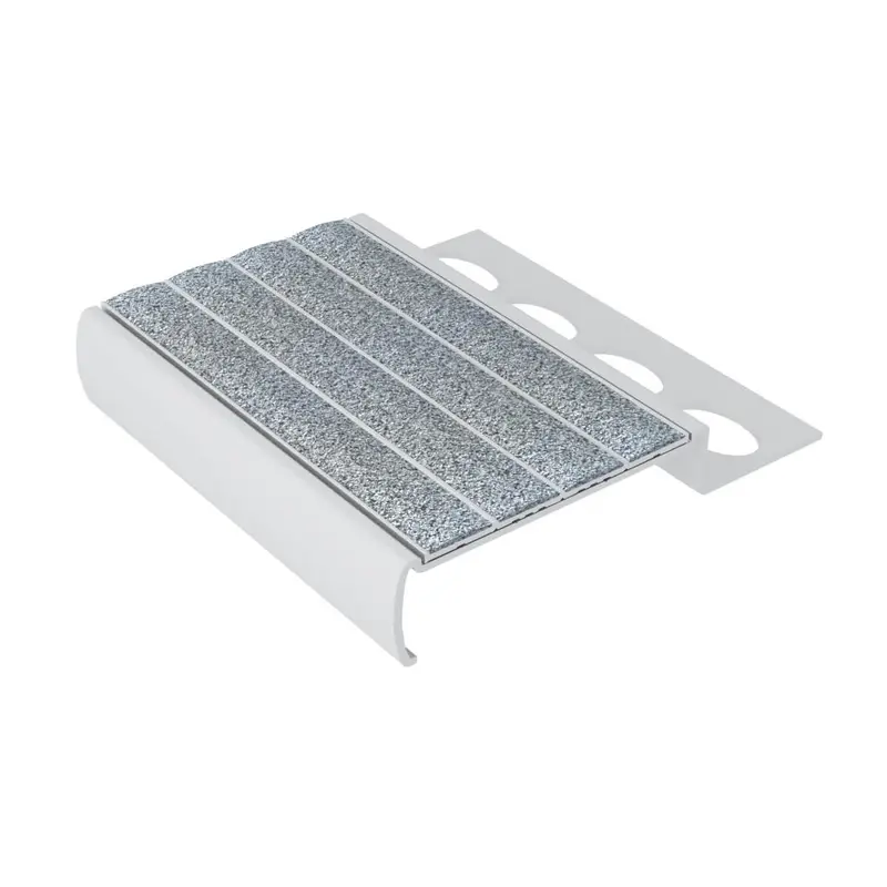 Kinesik - Ecoglo M4-N30 Tile Nosing with Grey Anti-Slip Strips 2" x 8'