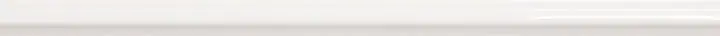 Centura Ceramic Wall Molding Pencil Maiolica White Glossy 10" x 0.5"