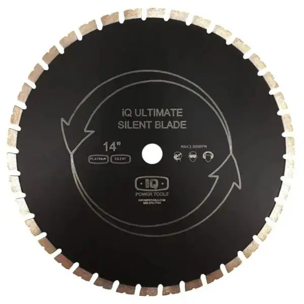 iQ Power Tools - Platinum Silent Core Masonry Blade 14"x.125