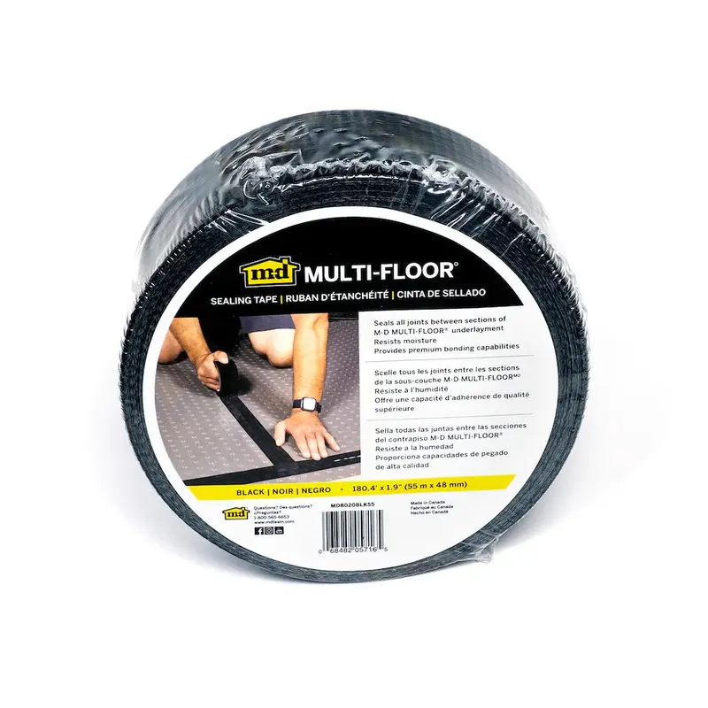 M-D PRO - Sealing Tape M-D Multi-Floor Black 1-7/8" x 180' 4-51/64"