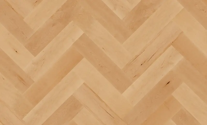 Hard Maple Herringbone - Crème Brûlée