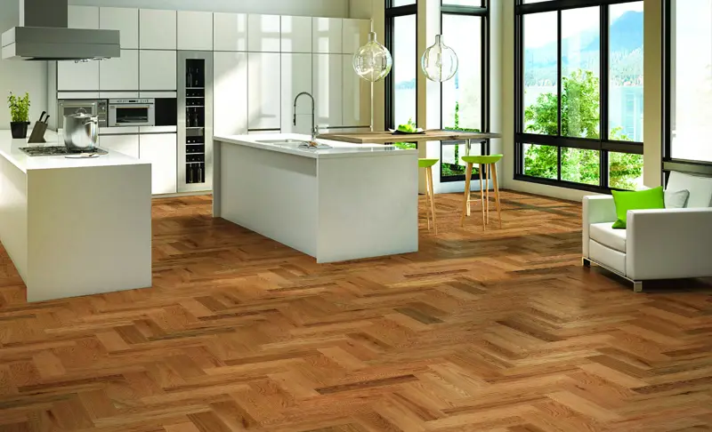 Red Oak Herringbone - Natural