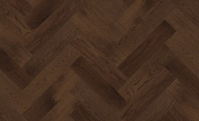 Red Oak Herringbone - Medium Brown