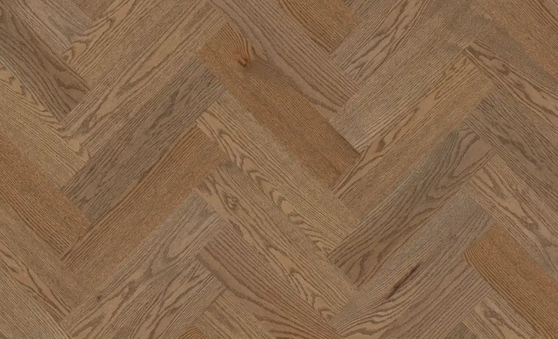 Red Oak Herringbone - Treasure