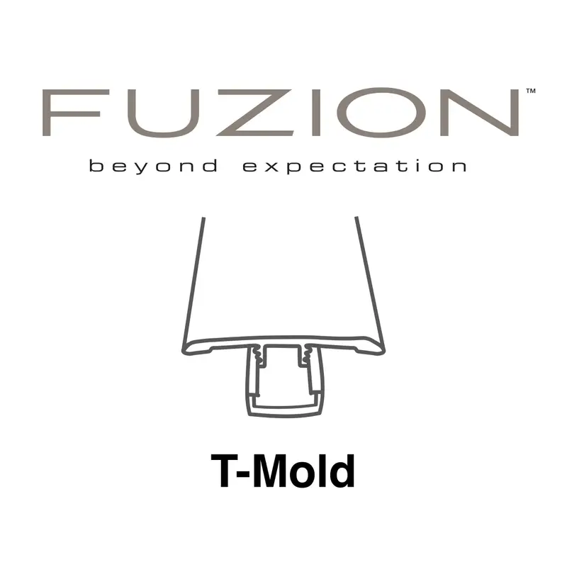 Fuzion Vinyl Dynamix Lone Star Alamo Ash Moulding Mate T-Moulding 94-1/2"