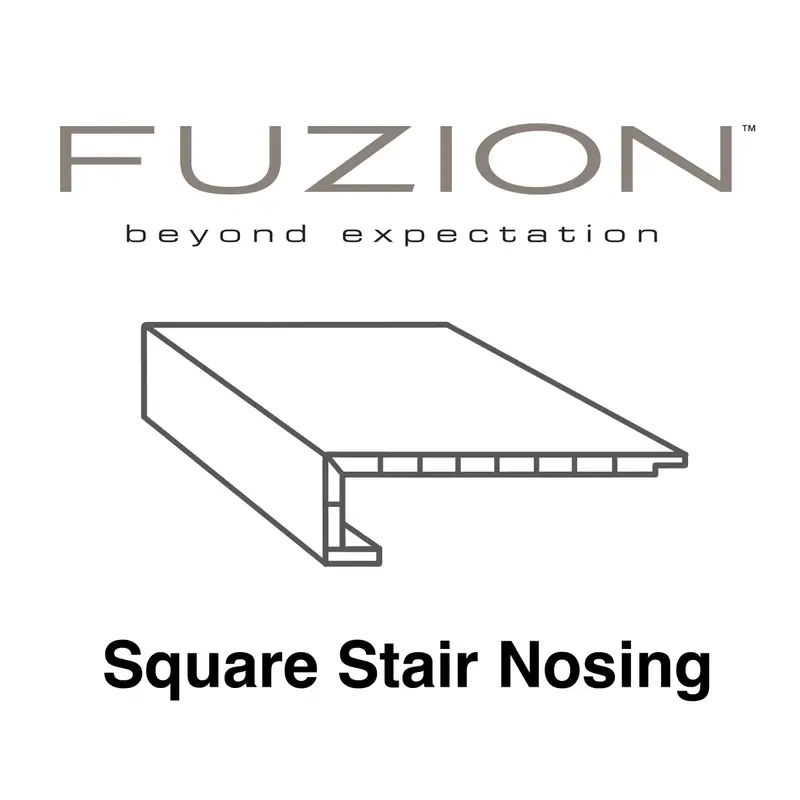 Fuzion Vinyl Dynamix XL Eclipse Moulding Mate Square Stair Nose 94-1/2"