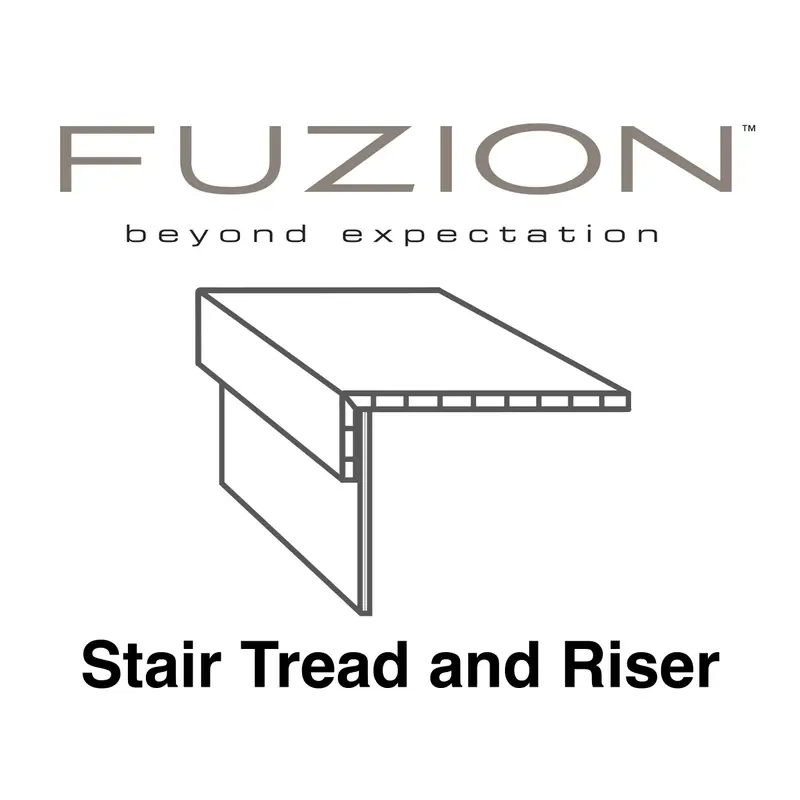 Fuzion Vinyl Dynamix Endure Georgian Bay Moulding Mate Stair Kit 50" (Pack of 2)