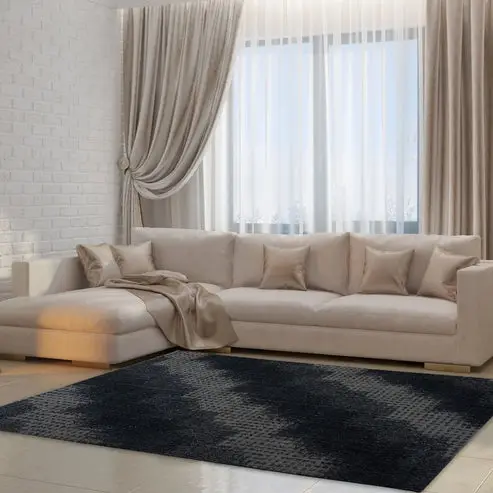 Coquitlam Shaggy Gray Micro-Polyester Area Rug – 2'7" x 4'11"