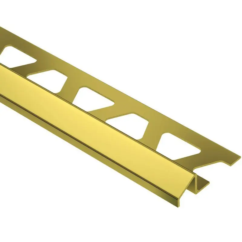 Schluter - RENO-U Reducer Profile - Brass 1/2" (12.5 mm) x 8' 2-1/2"