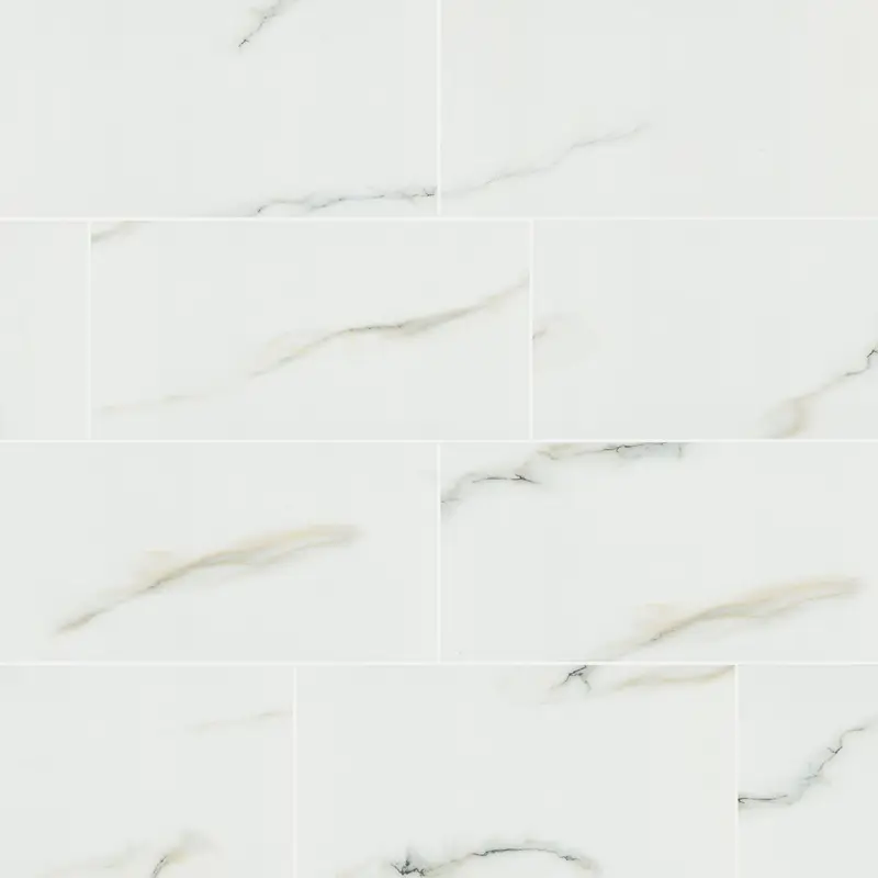 MSI Surfaces Floor Tiles Aria Bianco White-Cool Polished 12" x 24"