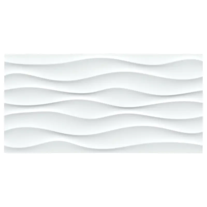 MSI Surfaces Wall Tiles Dymo Wavy White-Cool Glossy 12" x 24"