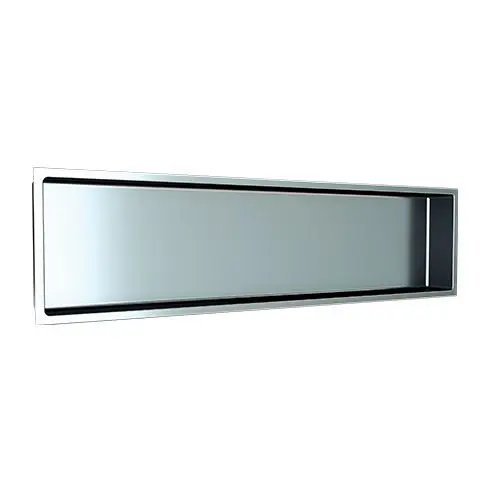 Nautika - Shower Niche without Shelves Stainless Steel Brushed 12" x 48"