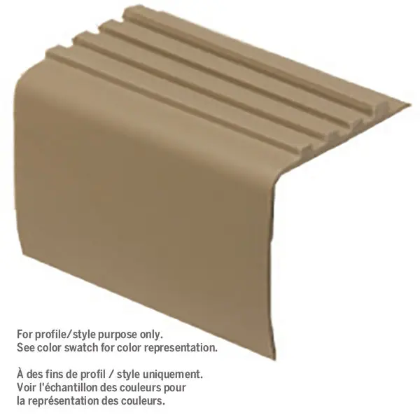 M-D PRO - Vinyl Drop Butt Style Stair Nosing #005 True Blue 1 7/8" x 2" x 12'