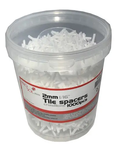 ProSolutions - Tile Spacers X shaped 2mm (1/16") - Bucket of 1000