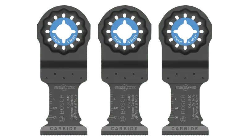 Bosch Oscillating Tool Plunge Cut Blade Starlock Carbide 1-1/4" (Pack of 3)
