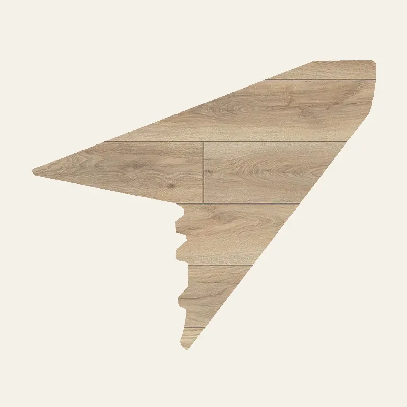 Fuzion Waterproof Laminate Flooring Seabreeze Laurel Overlap Stair Nose 94"