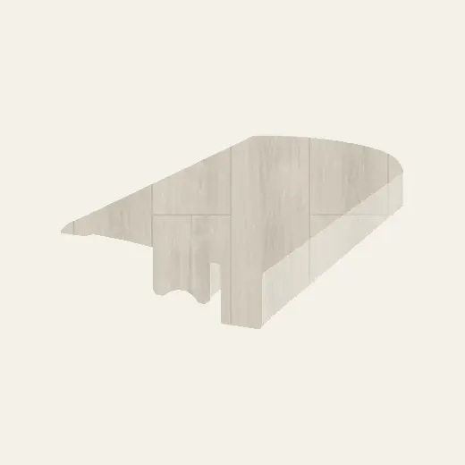 Fuzion Laminate Flooring Waterfront Seaside Oak Overlap Stair Nose 94-1/2"