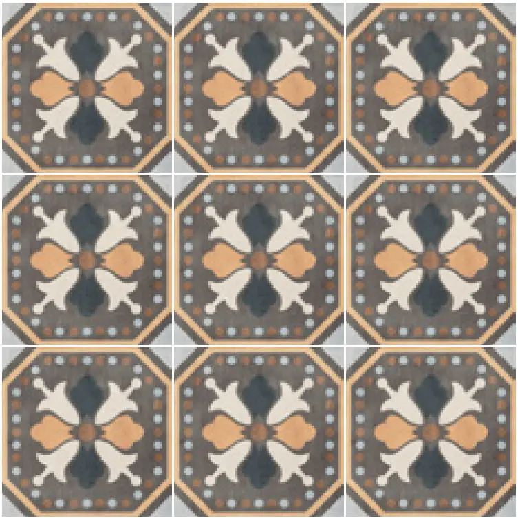 Centura Floor Tiles Patchwork Colors 03 Matte 8" x 8"