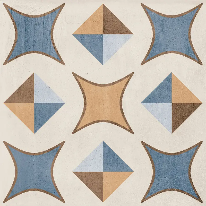 Centura Floor Tiles Patchwork Colors 04 Matte 8" x 8"