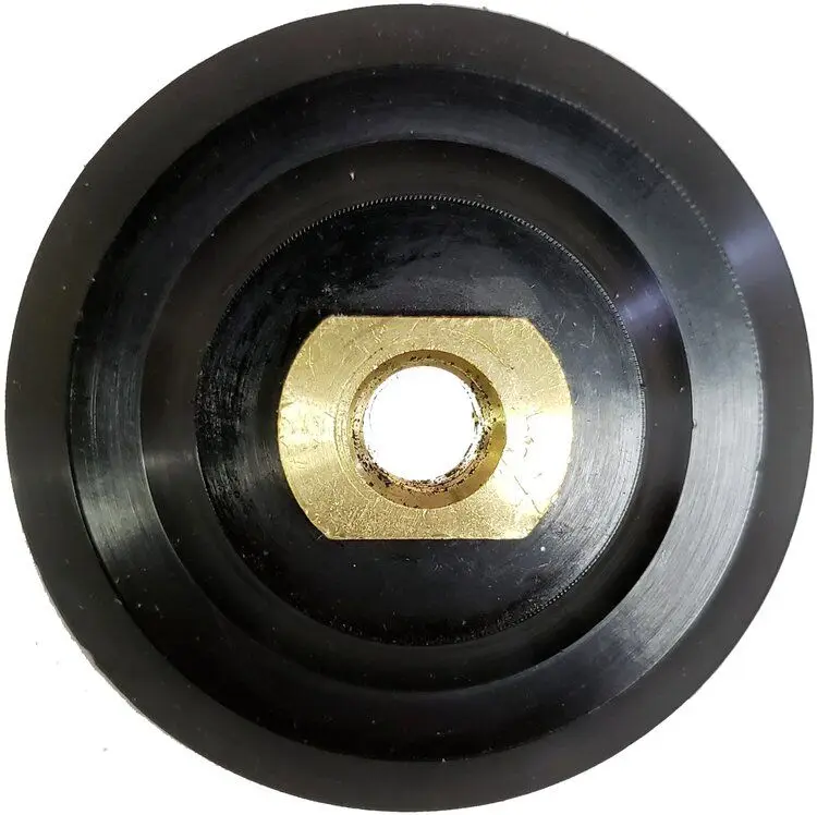 Piranha - Backer Pad with Velcro Face Rubber Body 4"