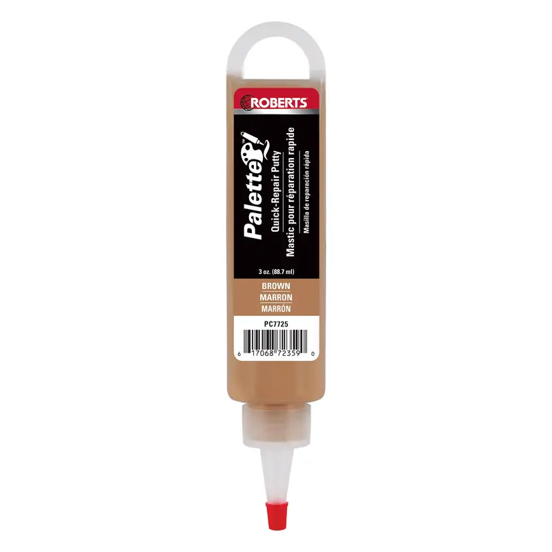 Roberts - Repair Putty for Wood, Laminate, Vinyl - Brown Color (3 oz.)