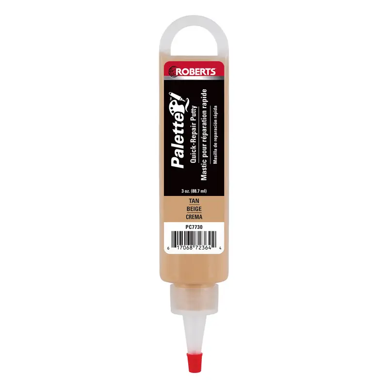 Roberts - Repair Putty for Wood, Laminate and Vinyl - Tan Color (3 oz.)