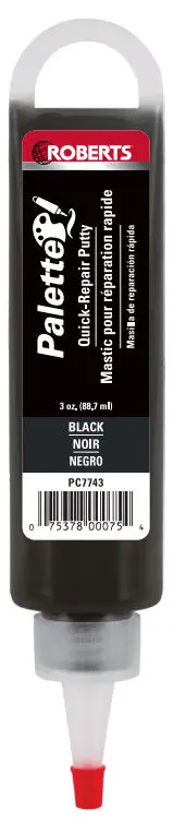 Roberts - Floor Rpair Kit Palette Quick-Repair Putty Black 3 oz