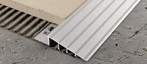 Progress Profiles - Sloping Terminal Transition Profile Proslider LR Anodized Aluminium Silver 12.5 mm