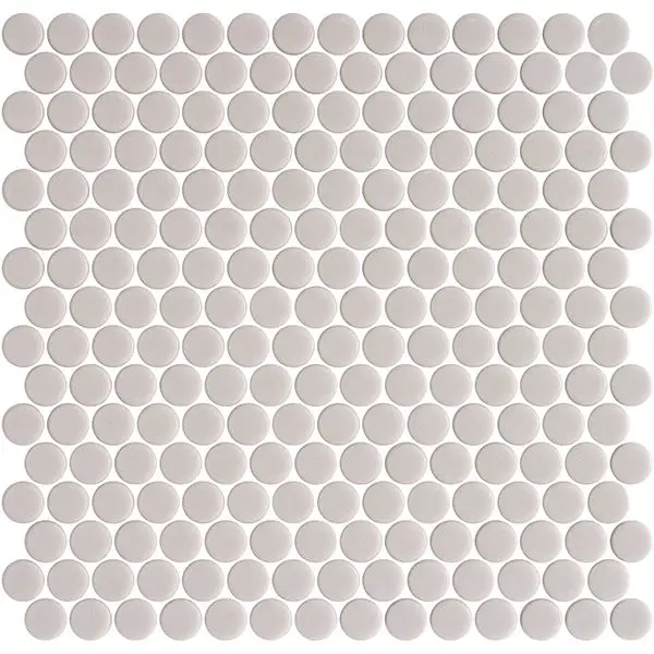 Centura Mosaic Tiles Penny Natureglass Matte Taupe 11" x 11"