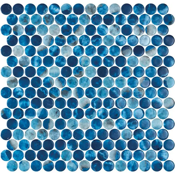 Centura Mosaic Penny Vanguard Saona Glossy 12" x 12"