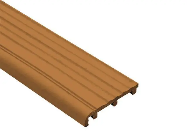 Schluter TREP-B Replacement Tread PVC Nut Brown 2-1/8" (52 mm) x 8' 2 1/2"