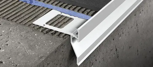 Progress Profiles - Balcony Profile Proterrace Drain FDP Varnished Aluminum Grey 1/2" (12.5 mm) x 3-9/16" x 8' 10-3/16"