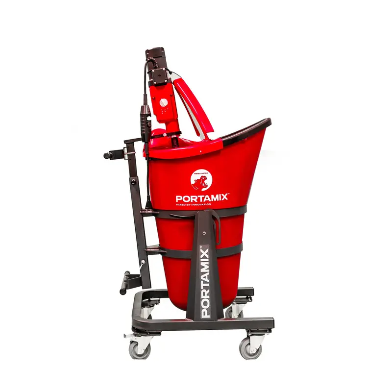 Portamix - Corded Grout Mixing Station Mega Hippo Gen II 2300W 110V with Helix Mixing Paddles 9-1/4"