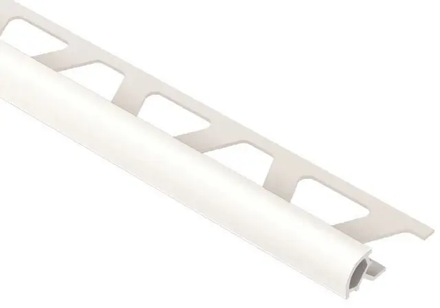 Schluter - RONDEC Bullnose Trim - PVC Plastic White 7/16" (11 mm) x 8' 2-1/2"