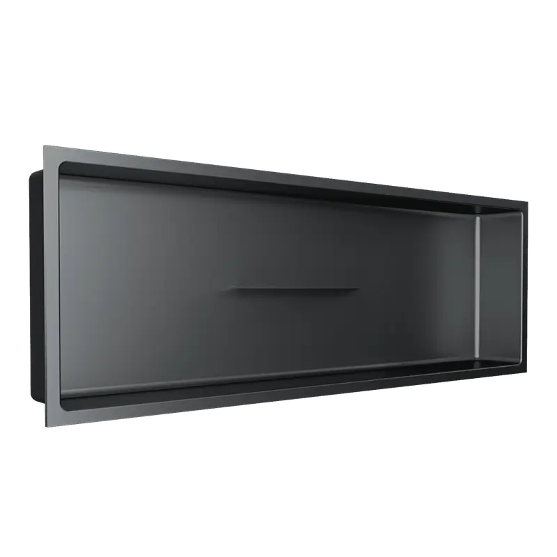 Fusion - Shower Niche with Central Shelf Stainless Steel Nano 12" x 36"