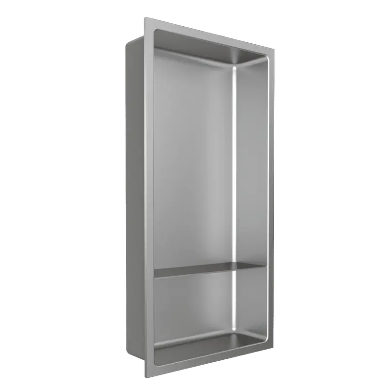 Fusion - Shower Niche with Shelf Stainless Steel 12" x 24"