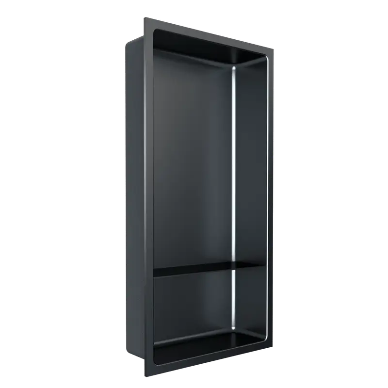 Fusion - Shower Niche with Shelf Stainless Steel Nano 12" x 24"