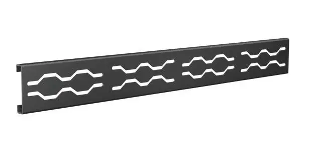 Fusion - Linear Shower Grate Stainless Steel Black 2-1/2" x 24"