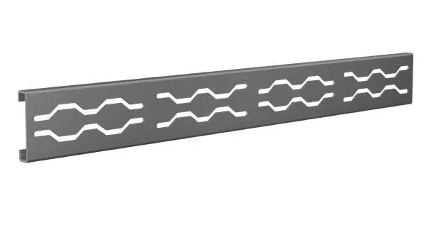 Fusion - Linear Shower Grate Stainless Steel Nano 2-1/2" x 24"