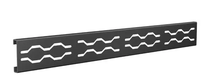 Fusion - Linear Shower Grate Stainless Steel Black 2-1/2" x 36"