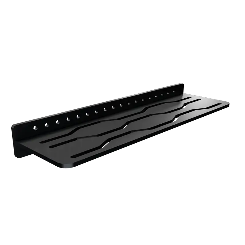 Fusion - Shower Shelf Stainless Steel Black 16" x 4 1/2"