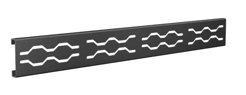 Fusion - Linear Shower Grate Stainless Steel Black 2-1/2" x 42"