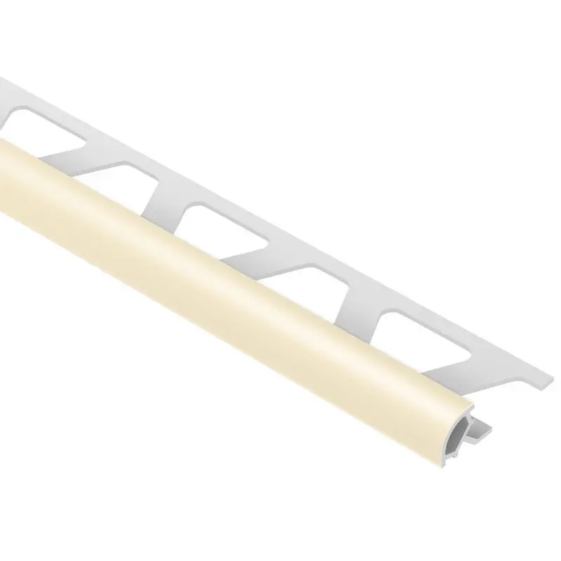 Schluter - RONDEC Bullnose Trim - PVC Plastic Sand Pebble 1/4" (6 mm) x 8' 2-1/2"