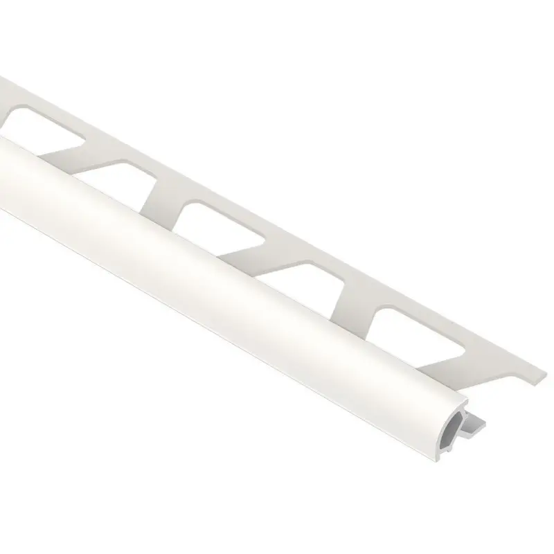 Schluter - RONDEC Bullnose Trim - PVC Plastic White 5/16" (8 mm) x 8' 2-1/2"