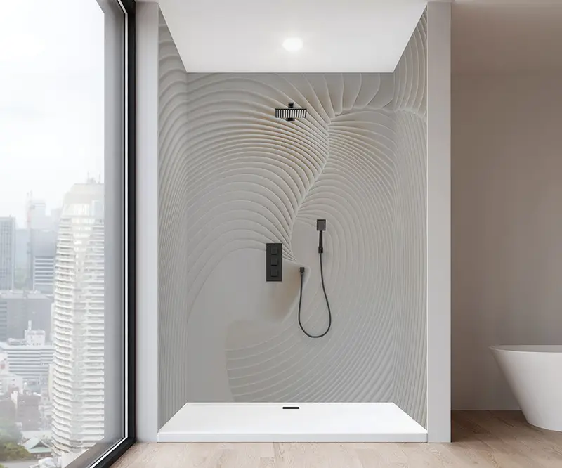 Muraluxe - Shower wall kits Proselect - Alcove (3 panels) - 126 Satin - 32", 48", 32" x 96"
