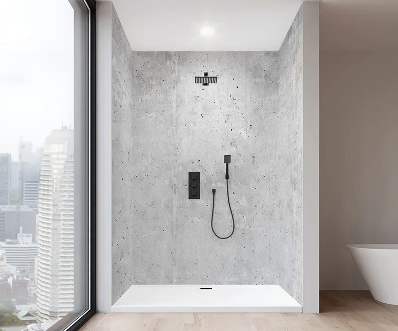 Muraluxe - Shower wall kits Proselect - Alcove (3 panels) - 202 Satin - 32", 48", 32" x 96"