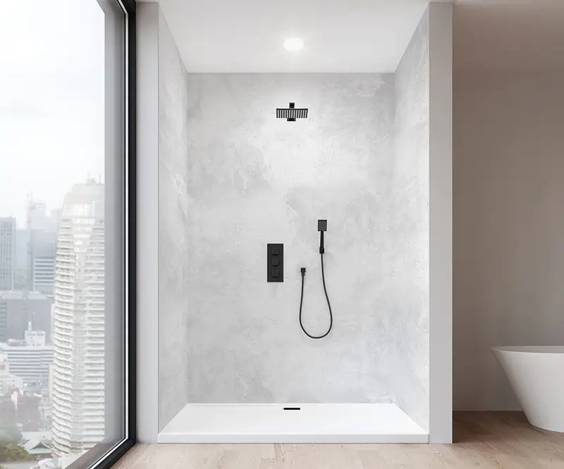 Muraluxe - Shower wall kits Proselect - Alcove (3 panels) - 206 Satin - 32", 48", 32" x 96"