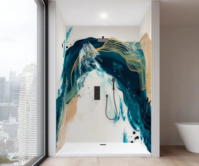 Muraluxe - Shower wall kits Proselect - Alcove (3 panels) - CAB Glossy - 32", 48", 32" x 96"