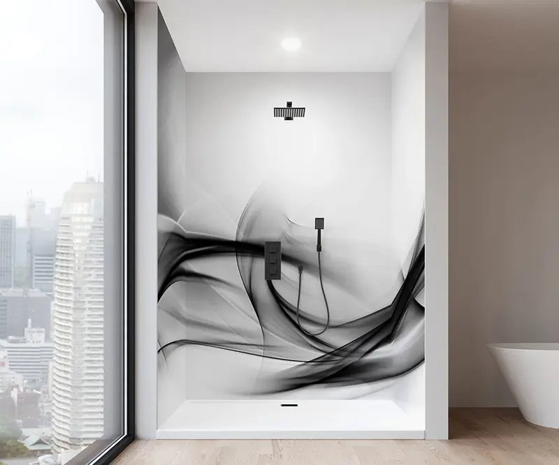 Muraluxe - Shower wall kits Proselect - Alcove (3 panels) - 117 Glossy - 32", 60", 32" x 96"