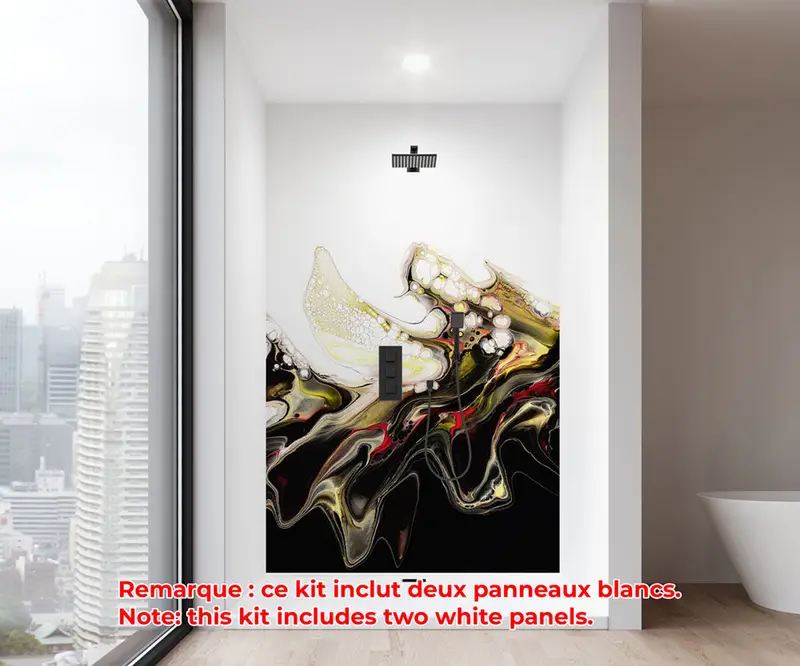 Muraluxe - Shower wall kits Proselect - Alcove (3 panels) - 128 Matte - 36", 36", 36" x 96"